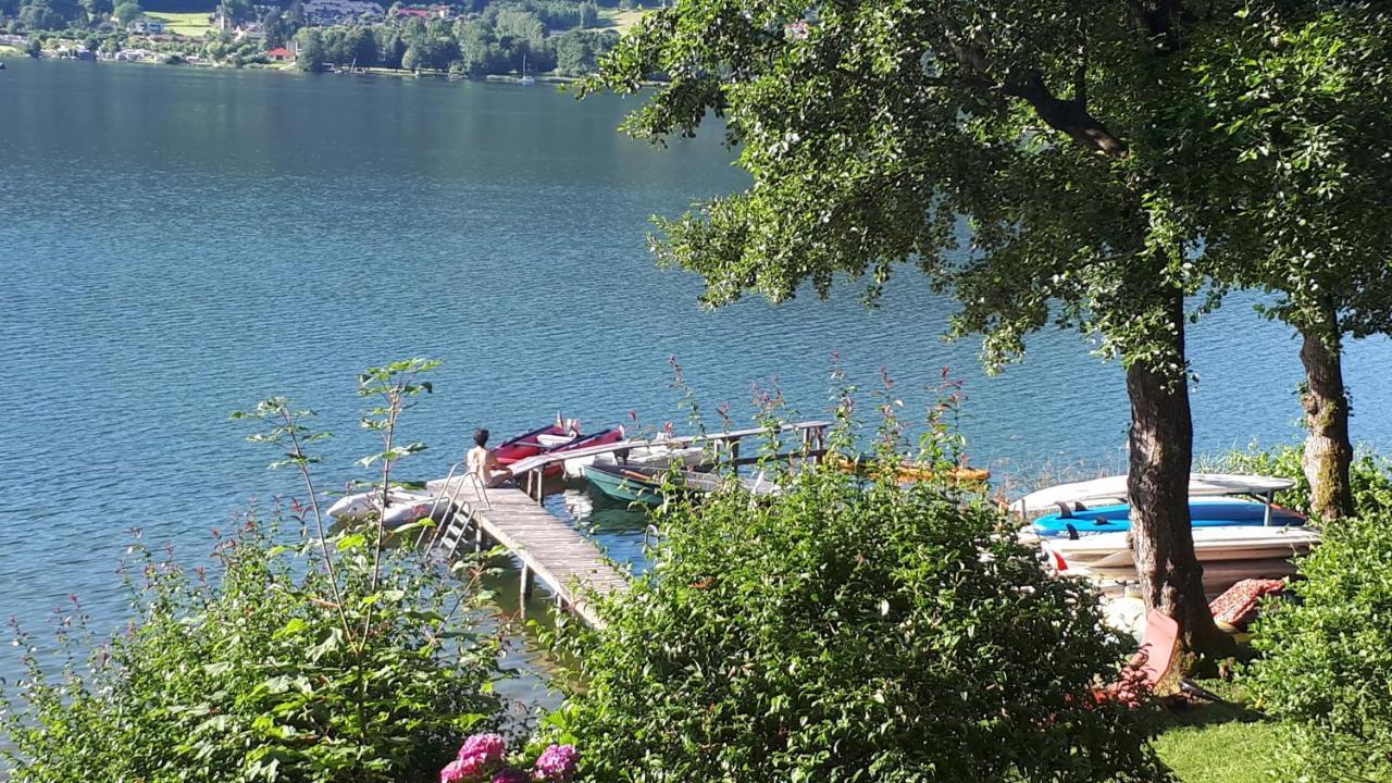 Anna Seeblick: Lakeside Retreat with Pool and Ski Access Bodensdorf Exterior photo